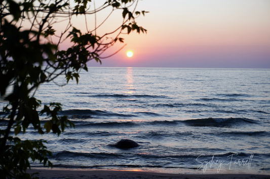 Sunset’s Embrace Print – Sunset Landscape Photography Wall Art 16" x 20"
